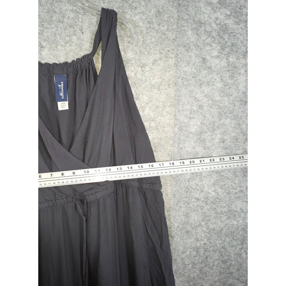 Nwt Swimsuits For All Women's Tenley Surplice Cover Up Maxi Dress Gray Size 22/ — image 5 of 8